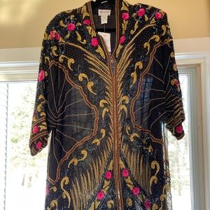 Silk beaded dress made in India. New with tags.